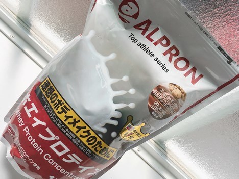 ALPRONホエイプロテイン100チョコチップミルクココア風味